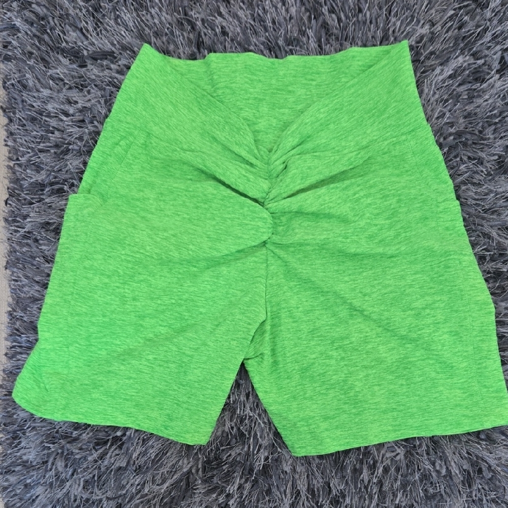 Bombshell Sportswear Vibrant Green Bike Shorts